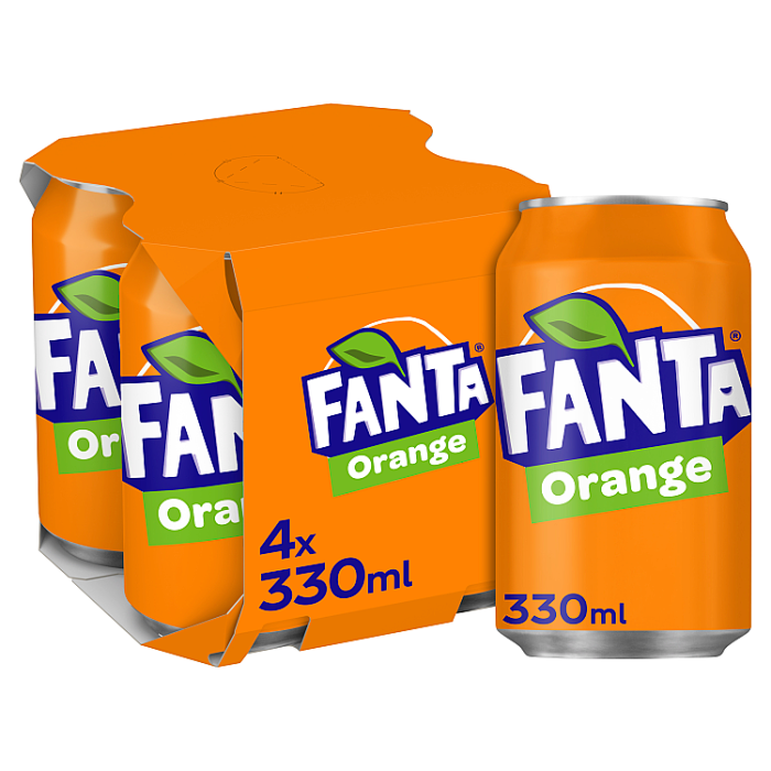 Fanta Orange 330ml (Pack Of 4)