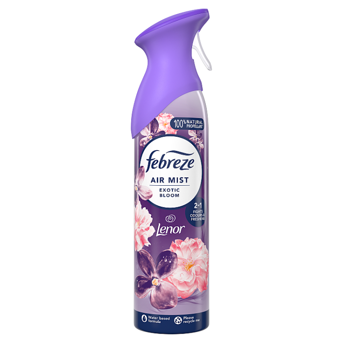 Febreze Air Freshener Aerosol Spray Exotic Bloom, 185ml
