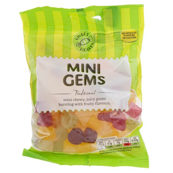 Sweet Heaven Mini Gems, 180g