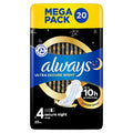 Always Ultra Sanitary Towels Secure Night (S4) Wings (Pack of 20)