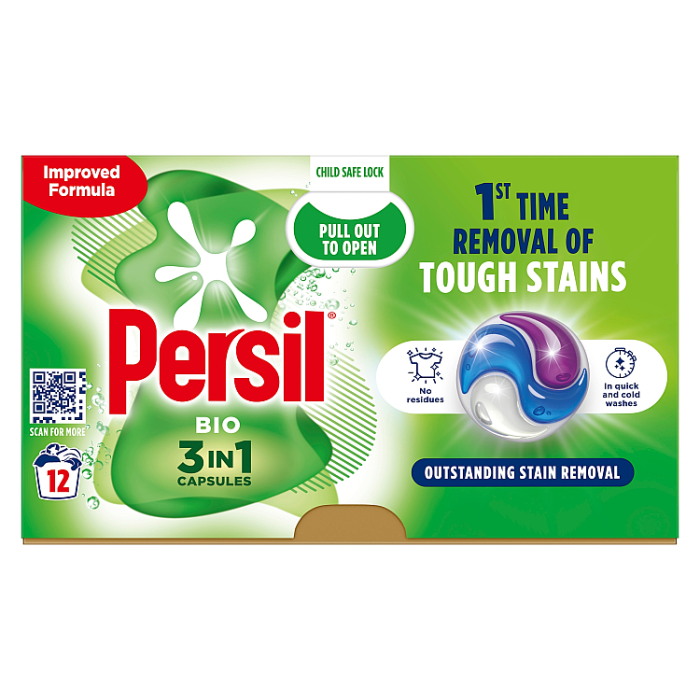 Persil 3 in 1 Washing Capsules Bio, 12 washes