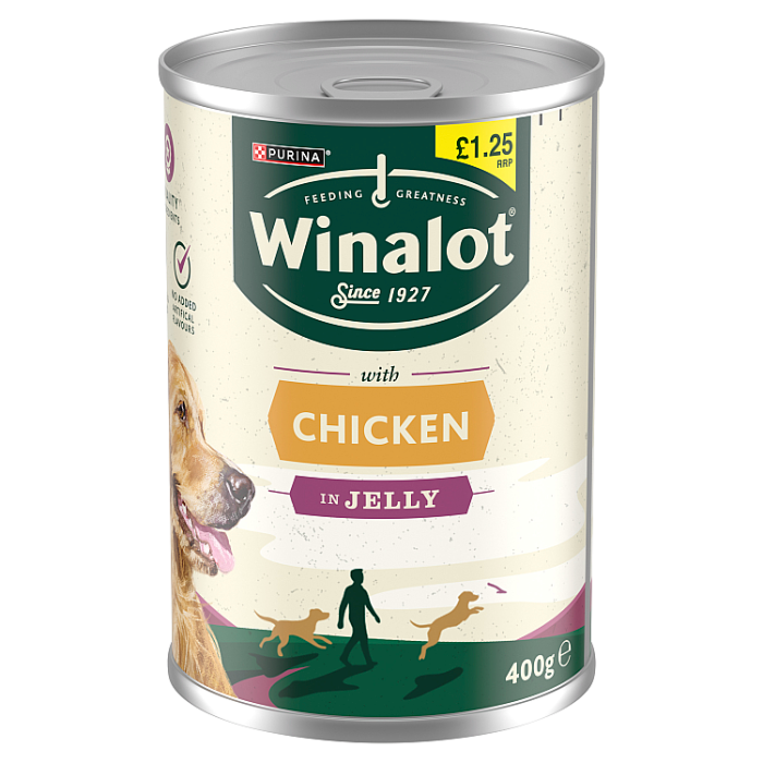 WINALOT Classics Mixed in Jelly Chicken Wet Dog Food, 400g
