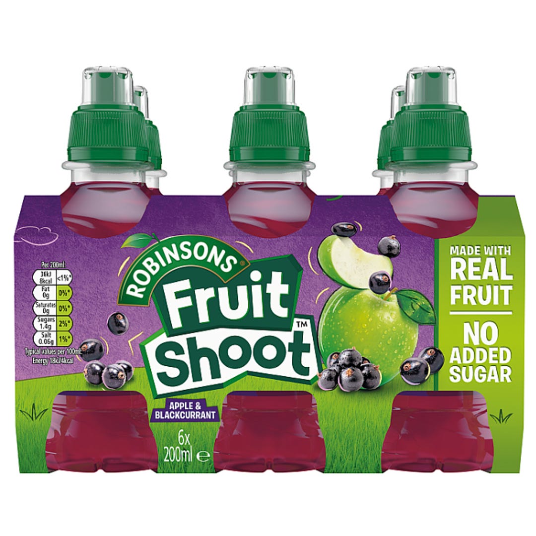 Fruit Shoot Apple & Blackcurrant Kids Juice Drink (Pack of 6)