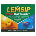 Lemsip Max Day & Night Cold & Flu Relief 8 Capsules