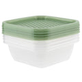 Plastic Container, 750ml (Pack of 4) - Green