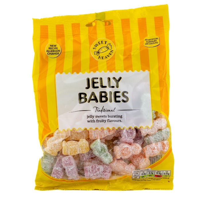 Sweet Heaven Jelly Babies, 180g