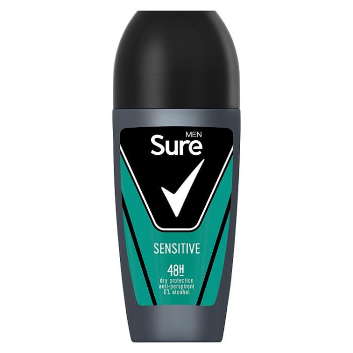 Sure Antiperspirant Roll On Sensitive, 50ml