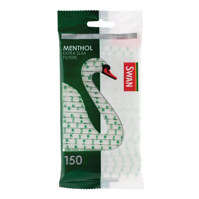 Swan Extra Slim Filters - Menthol (Pack of 150)