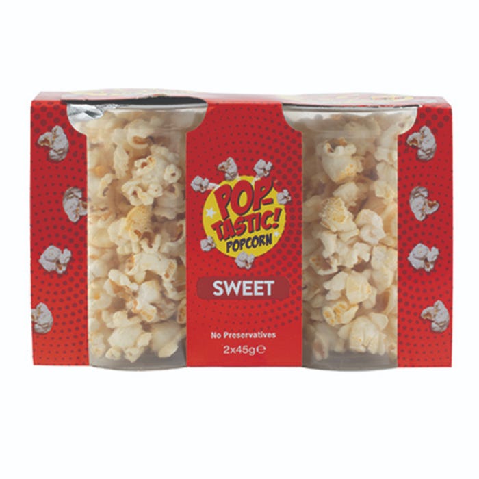 Poptastic Popcorn- Sweet, 45g (Pack of 2)