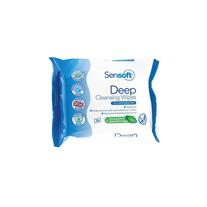 Sensoft Deep Cleansing Wipes (Pack of 25)