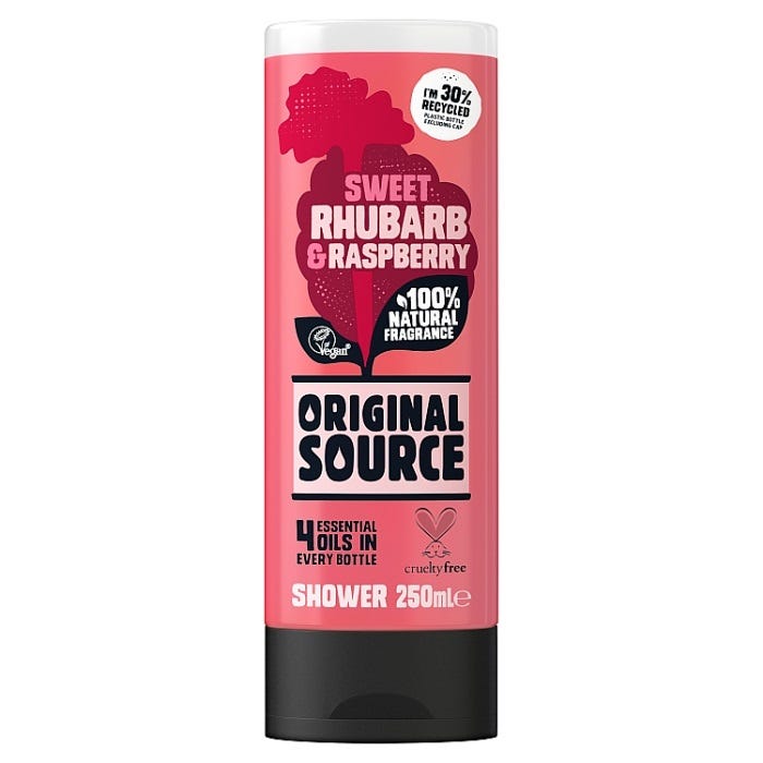 Original Source Shower Gel- Sweet Rhubarb & Raspberry, 250ml