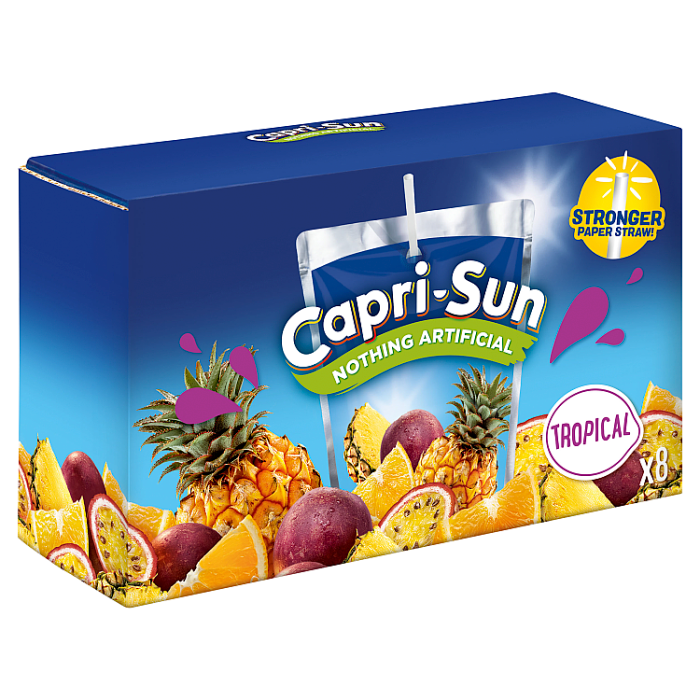 Capri-Sun Tropical Juice Drink, 200ml (Pack of 8)