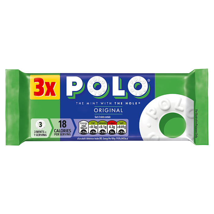 Polo Original Mint Tube 3 Pack Multipack, 102g